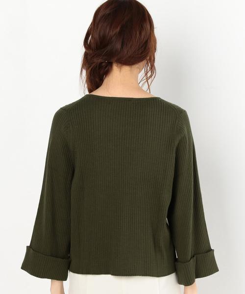 Another Edition（アナザーエディション）の「リブVネックプルオーバー/AEBC　RIB V/N PO◆（ニット/セーター・レディース・ライトグレー/ライトピンク/オリーブ/ライトブルー・FREE）」の8枚目の写真