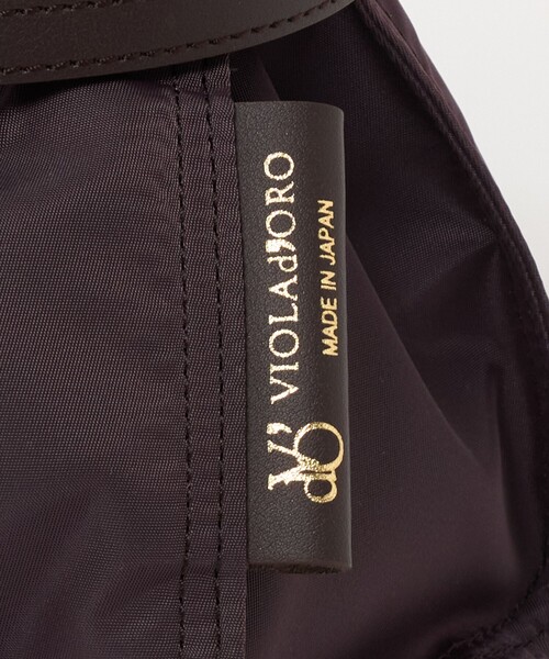 VIOLAd'ORO(ヴィオラドーロ)の「<VIOLAd’ORO>BIANCA ナイロン ベルト トートバッグ S(トートバッグ・レディース・ダークブラウン/ブラウン系・FREE)」の17枚目の写真