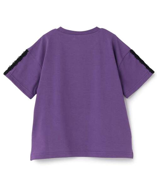 ANNA SUI mini(アナスイ・ミニ)の「【親子リンク】レース蝶ビッグT(Tシャツ/カットソー・レディース・パープル/ライトカーキ・L(130-140cm)/L 155-165cm/L(145-155cm))」の9枚目の写真
