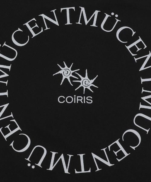MUCENT（ムセント）の「◇MUCENT◇ブランド直輸入正規品/★MUCENT×COIRISコラボ シグネチャーロゴミックスハーフT SIGNATURE LOGO MIX HALF T（Tシャツ/カットソー・レディース・ホワイト/ブラック・FREE）」の9枚目の写真