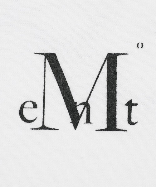 MUCENT（ムセント）の「◇MUCENT◇ブランド直輸入正規品/★MUCENT×COIRISコラボ シグネチャーロゴミックスハーフT SIGNATURE LOGO MIX HALF T（Tシャツ/カットソー・レディース・ホワイト/ブラック・FREE）」の10枚目の写真