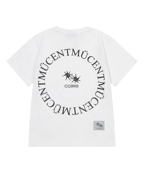 MUCENT（ムセント）の「◇MUCENT◇ブランド直輸入正規品/★MUCENT×COIRISコラボ シグネチャーロゴミックスハーフT SIGNATURE LOGO MIX HALF T（Tシャツ/カットソー・レディース・ホワイト/ブラック・FREE）」の14枚目の写真
