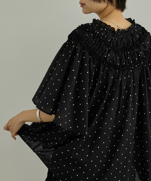 crinkle crinkle crinkle(クリンクルクリンクルクリンクル)の「【WEB先行販売】【crinkle crinkle crinkle】別注ドットコットンブラウス(シャツ/ブラウス・レディース・ブラック系その他・FREE)」の20枚目の写真