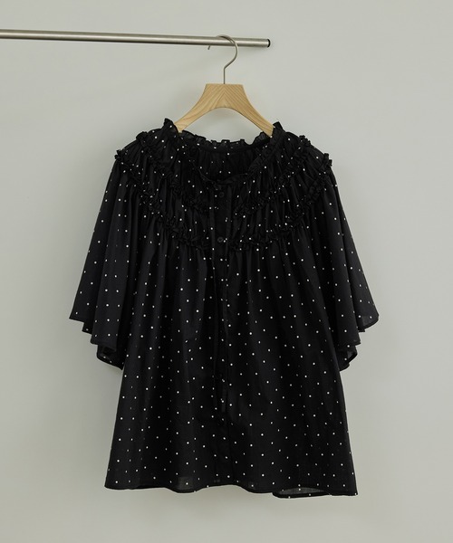 crinkle crinkle crinkle(クリンクルクリンクルクリンクル)の「【WEB先行販売】【crinkle crinkle crinkle】別注ドットコットンブラウス(シャツ/ブラウス・レディース・ブラック系その他・FREE)」の21枚目の写真