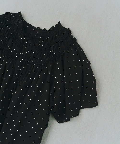 crinkle crinkle crinkle(クリンクルクリンクルクリンクル)の「【WEB先行販売】【crinkle crinkle crinkle】別注ドットコットンブラウス(シャツ/ブラウス・レディース・ブラック系その他・FREE)」の22枚目の写真