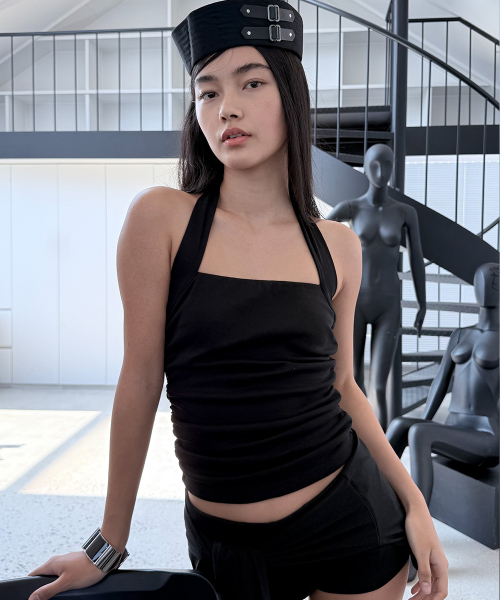 ODOR（オドー）の「Tie short pants - Black（スウェットパンツ・レディース・その他・1/2）」の3枚目の写真
