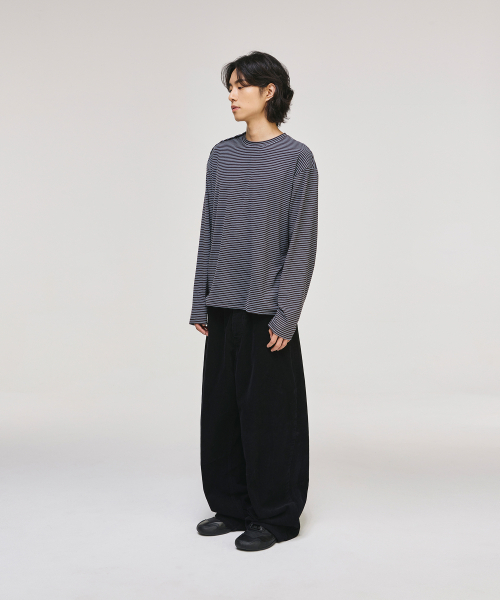SIGNATURE（シグネチャ）の「ワイドカーブドダートコーデュロイパンツ[ブラック]（その他パンツ・レディース・その他・L/M/S/XL）」の3枚目の写真