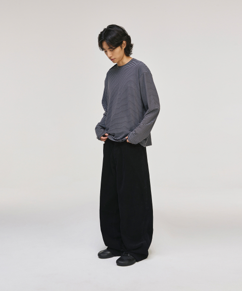 SIGNATURE（シグネチャ）の「ワイドカーブドダートコーデュロイパンツ[ブラック]（その他パンツ・レディース・その他・L/M/S/XL）」の4枚目の写真