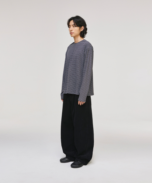 SIGNATURE（シグネチャ）の「ワイドカーブドダートコーデュロイパンツ[ブラック]（その他パンツ・レディース・その他・L/M/S/XL）」の8枚目の写真