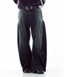 CONZ | dark wash curve denim(デニムパンツ)