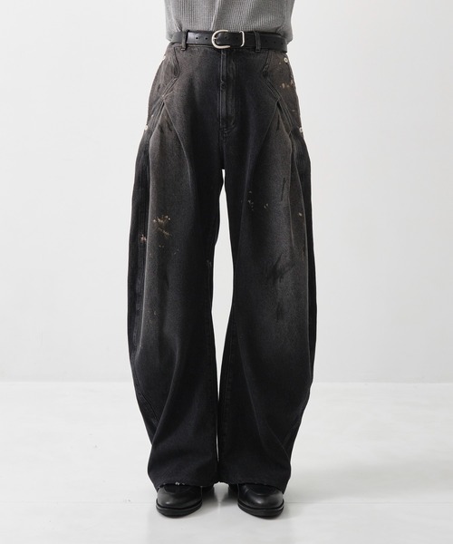 CONZ(コンズ)の「dark wash curve denim(デニムパンツ・メンズ・インディゴブルー/ブラック・2/3/1)」の12枚目の写真