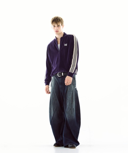 CONZ(コンズ)の「dark wash curve denim(デニムパンツ・メンズ・インディゴブルー/ブラック・2/3/1)」の3枚目の写真