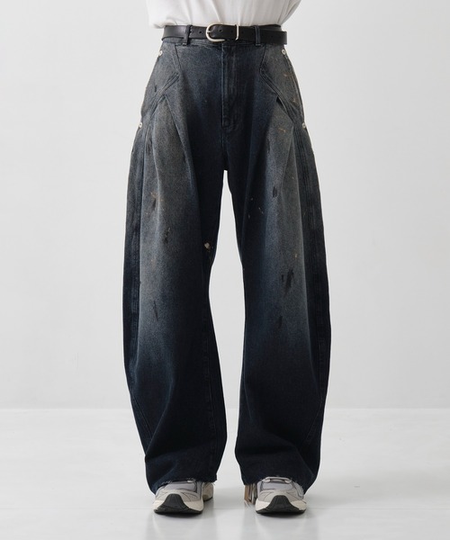 CONZ(コンズ)の「dark wash curve denim(デニムパンツ・メンズ・インディゴブルー/ブラック・2/3/1)」の19枚目の写真