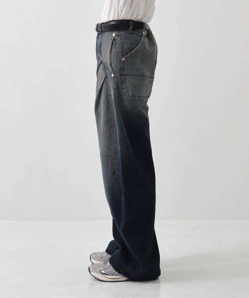CONZ(コンズ)の「dark wash curve denim(デニムパンツ・メンズ・インディゴブルー/ブラック・2/3/1)」の21枚目の写真