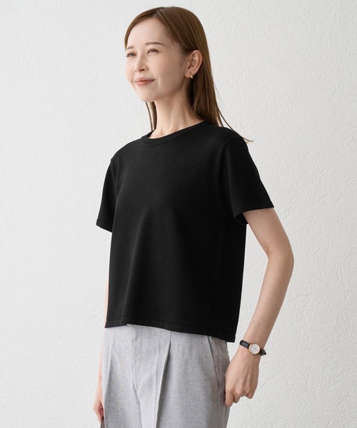 ROPE' PICNIC(ロペピクニック)の「ラメ混コンパクトニットTEE(ニット/セーター・レディース・ブラック/ホワイト/ワイン/ラベンダー・FREE)」の22枚目の写真