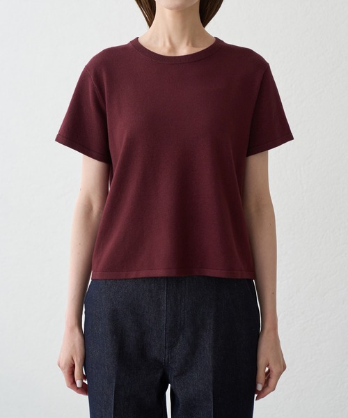 ROPE' PICNIC(ロペピクニック)の「ラメ混コンパクトニットTEE(ニット/セーター・レディース・ブラック/ホワイト/ワイン/ラベンダー・FREE)」の11枚目の写真