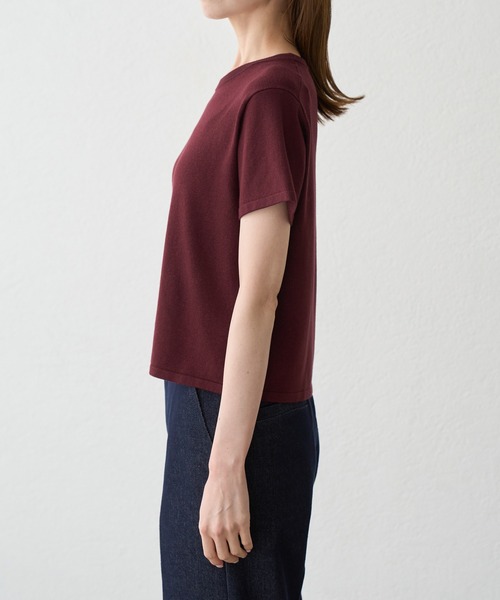ROPE' PICNIC(ロペピクニック)の「ラメ混コンパクトニットTEE(ニット/セーター・レディース・ブラック/ホワイト/ワイン/ラベンダー・FREE)」の12枚目の写真