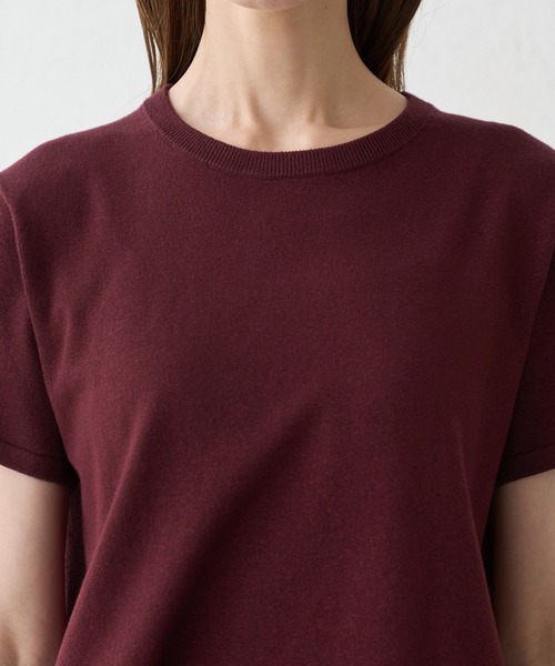 ROPE' PICNIC(ロペピクニック)の「ラメ混コンパクトニットTEE(ニット/セーター・レディース・ブラック/ホワイト/ワイン/ラベンダー・FREE)」の14枚目の写真