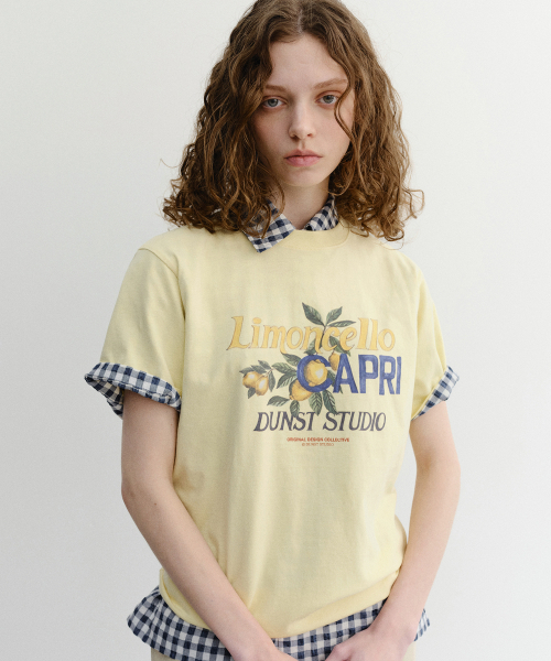 DUNST(ダンスト)の「UNISEX LIMONCELLO T-SHIRT_UDTS6B148_LEMON(Tシャツ/カットソー・レディース・ライム・X-SMALL/SMALL/MEDIUM/LARGE/X-LARGE/XX-LARGE)」の1枚目の写真