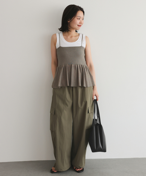 SLOBE IENA(スローブイエナ)の「ANTONELLO MASI SLOBE別注 BIG TOTE BAG(トートバッグ・レディース・ブラウン/ブラック・FREE)」の5枚目の写真