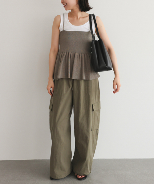SLOBE IENA(スローブイエナ)の「ANTONELLO MASI SLOBE別注 BIG TOTE BAG(トートバッグ・レディース・ブラウン/ブラック・FREE)」の4枚目の写真