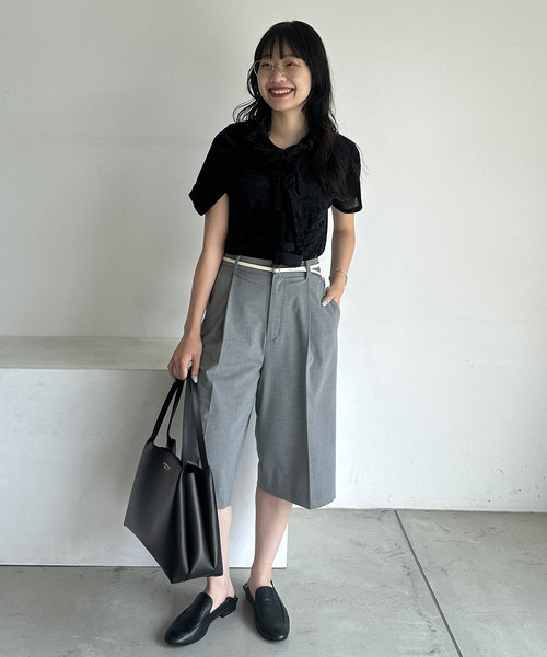SLOBE IENA(スローブイエナ)の「ANTONELLO MASI SLOBE別注 BIG TOTE BAG(トートバッグ・レディース・ブラウン/ブラック・FREE)」の9枚目の写真