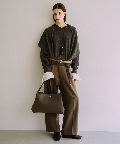 SLOBE IENA(スローブイエナ)の「ANTONELLO MASI SLOBE別注 BIG TOTE BAG(トートバッグ・レディース・ブラウン/ブラック・FREE)」の13枚目の写真