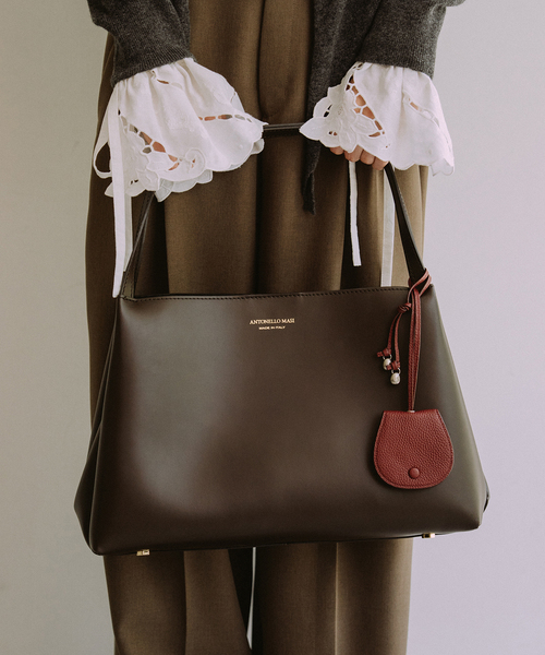 SLOBE IENA(スローブイエナ)の「ANTONELLO MASI SLOBE別注 BIG TOTE BAG(トートバッグ・レディース・ブラウン/ブラック・FREE)」の14枚目の写真