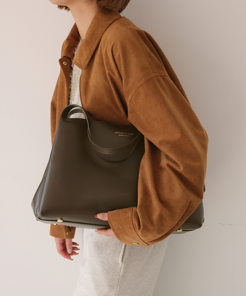 SLOBE IENA(スローブイエナ)の「ANTONELLO MASI SLOBE別注 BIG TOTE BAG(トートバッグ・レディース・ブラウン/ブラック・FREE)」の17枚目の写真