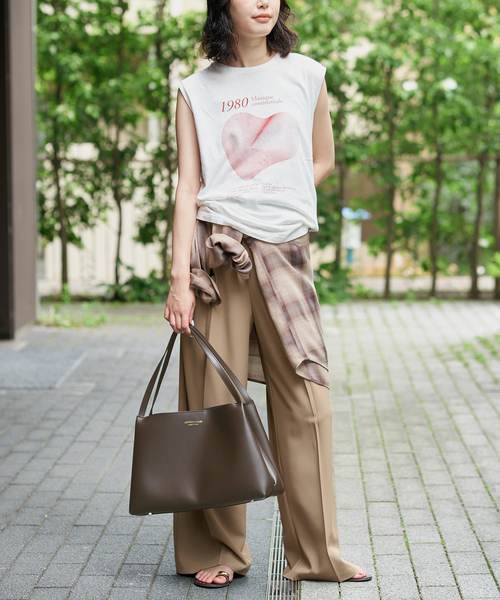 SLOBE IENA(スローブイエナ)の「ANTONELLO MASI SLOBE別注 BIG TOTE BAG(トートバッグ・レディース・ブラウン/ブラック・FREE)」の18枚目の写真