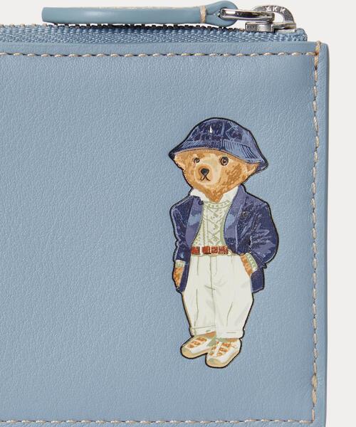 Polo ベア レザー ジップ カード ケース（カードケース）｜POLO RALPH