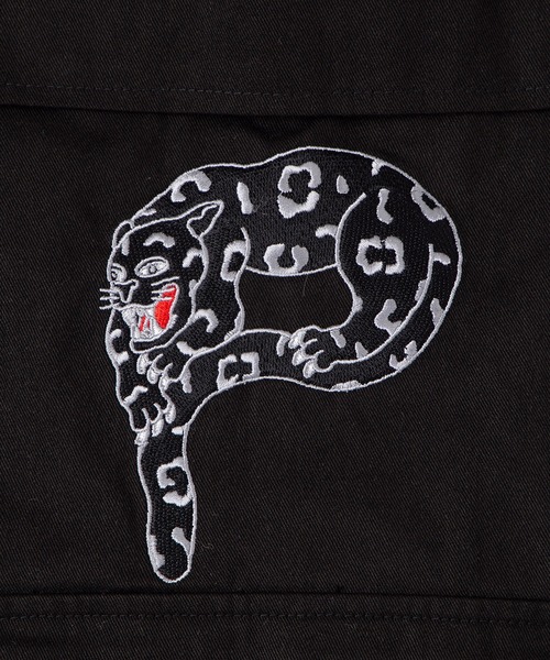 PUNYUS(プニュズ)の「【NEW SIZE】パンサー刺繍ワイドカーゴパンツ(カーゴパンツ・レディース・ブラック/ピンク/レッド/パープル・2/1/5/4/3)」の7枚目の写真