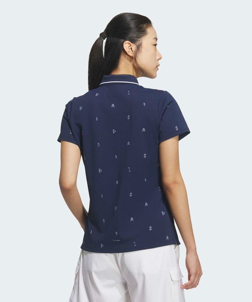 adidas(アディダス)の「クライマクール モノグラム 半袖シャツ【adidas Golf/アディダスゴルフ】(ポロシャツ・レディース・ブルー系その他・X-SMALL/X-LARGE/LARGE/SMALL/MEDIUM)」の2枚目の写真