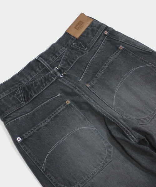 amok(アモク)の「EMBROIDERY DENIM PANTS(デニムパンツ・メンズ・ブラック/インディゴブルー・M/L/S)」の10枚目の写真