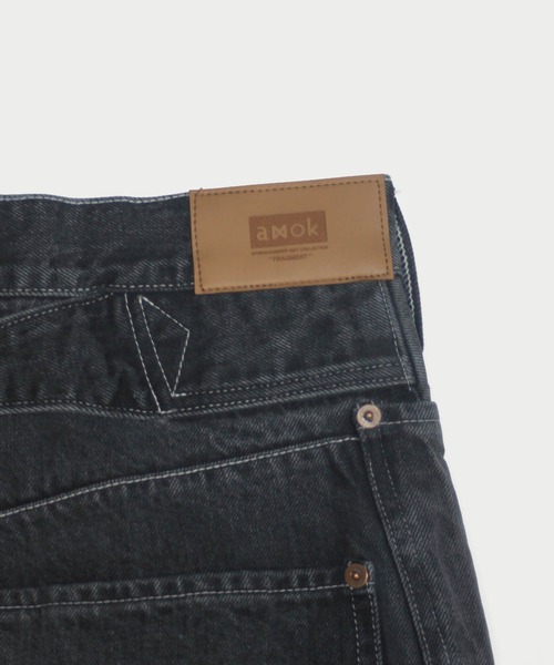 amok(アモク)の「EMBROIDERY DENIM PANTS(デニムパンツ・メンズ・ブラック/インディゴブルー・M/L/S)」の9枚目の写真