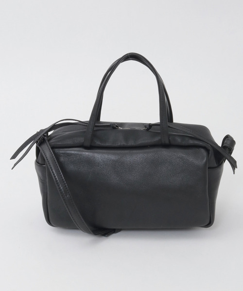 LOGEMENT DE CLAIRE(ロジュモンドクレール)の「【Ampersand/アンパサンド】ソフトレザーボストンバック(ボストンバッグ・レディース・ブラック・FREE)」の2枚目の写真