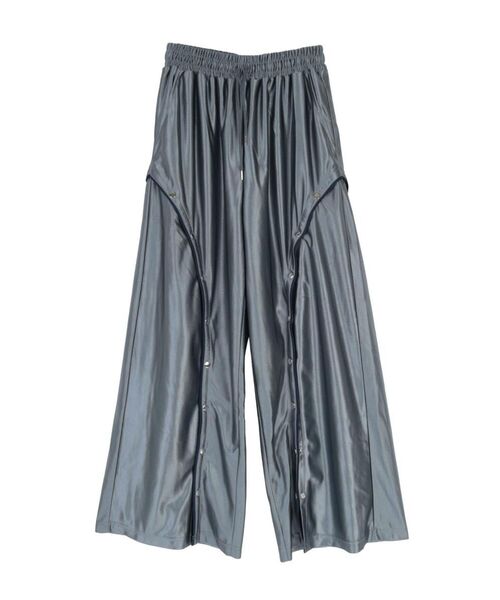 :ETHROF(イーサオブ)の「PIPING LINE SLIT SATIN PANTS(その他パンツ・レディース・シルバー/ブラック・MEDIUM)」の10枚目の写真