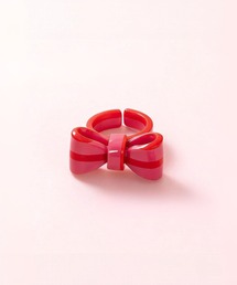 リボン オープン アクリルリング