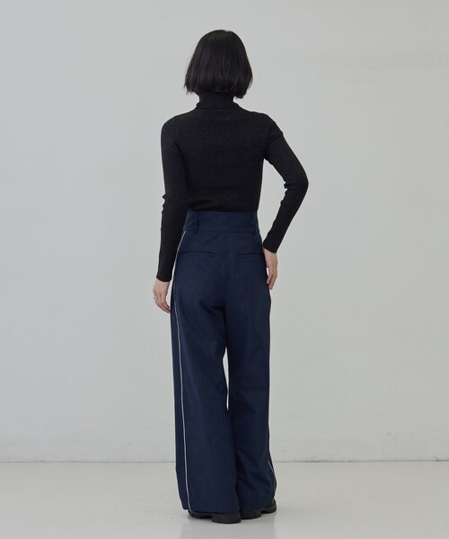 GALLEST(ギャレスト)の「ハイウエストカラーデニム(デニムパンツ・レディース・ネイビー/ベビーピンク・36/38)」の13枚目の写真