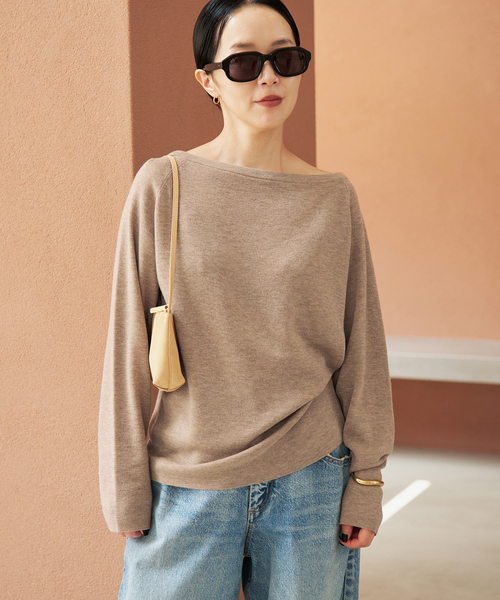 plage(プラージュ)の「《追加》Off shoulder slit ニット 4(ニット/セーター・レディース・グレー/ベージュ/レッド/ホワイト・FREE)」の16枚目の写真