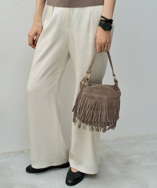 MILOS（ミロス）の「《WEB限定》MILOS/ミロス fringe バッグ（ショルダーバッグ・レディース・ベージュ系その他/ベージュ・FREE）」の7枚目の写真