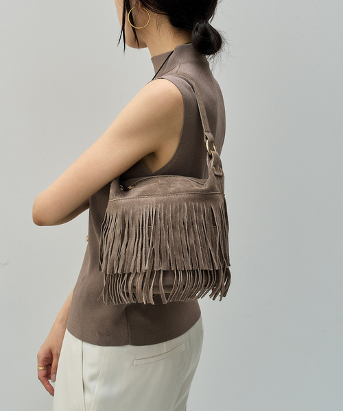 MILOS（ミロス）の「《WEB限定》MILOS/ミロス fringe バッグ（ショルダーバッグ・レディース・ベージュ系その他/ベージュ・FREE）」の9枚目の写真