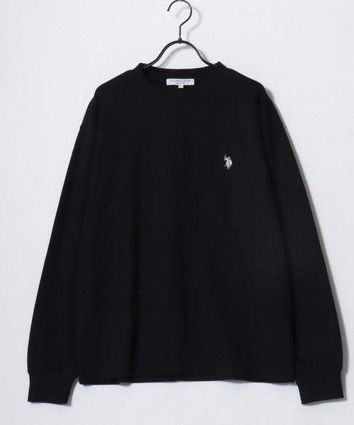 U.S. POLO ASSN.(ユーエスポロアッスン)の「U.S. POLO ASSN./ユーエスポロアッスン ワッフル/サーマル 無地 ロゴ ワンポイント刺繍 クルーネック ロングスリーブTシャツ/ロンT/長袖Tシャツ/レディース メンズ(Tシャツ/カットソー・メンズ・ブラック/ネイビー/ホワイト/グレー・M/L/LL)」の10枚目の写真