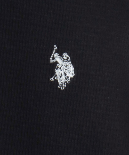 U.S. POLO ASSN.(ユーエスポロアッスン)の「U.S. POLO ASSN./ユーエスポロアッスン ワッフル/サーマル 無地 ロゴ ワンポイント刺繍 クルーネック ロングスリーブTシャツ/ロンT/長袖Tシャツ/レディース メンズ(Tシャツ/カットソー・メンズ・ブラック/ネイビー/ホワイト/グレー・M/L/LL)」の7枚目の写真