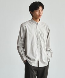 ナチュラル フィット ビエラバンドカラー 長袖 シャツ