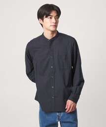 ナチュラル フィット ビエラバンドカラー 長袖 シャツ