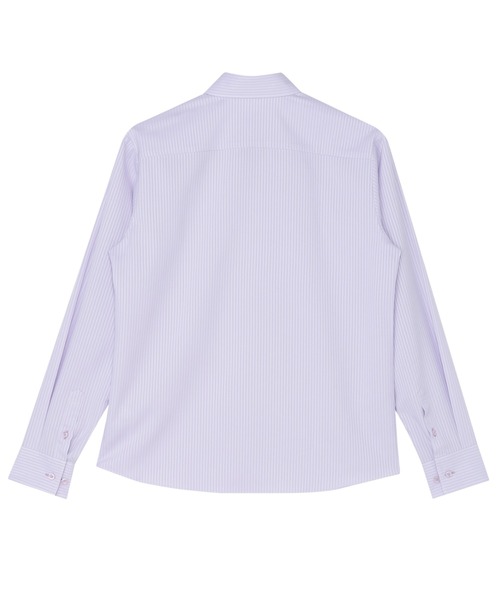 TOKYO SHIRTS（トウキョウシャツ）の「【吸水速乾】【COFREX】 形態安定ノンアイロン レギュラー 長袖ビジネスワイシャツ（ビジネスシャツ・レディース・パープル・S/M/L/LL/XL）」の2枚目の写真