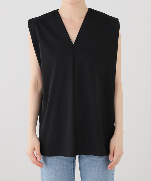 IENA(イエナ)の「GGG/ジージージー STRUCTED SHOULDER N SLEEVE カットソー 02-01-1956(Tシャツ/カットソー・レディース・ブラック/ホワイト・FREE)」の9枚目の写真