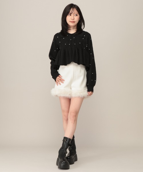 Heather(ヘザー)の「ファー付きコンパクトタイトショートパンツ 1077796(その他パンツ・レディース・ブラウン系その他/アイボリー/ブラック・S/M)」の13枚目の写真