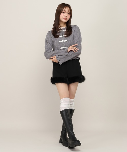 Heather(ヘザー)の「ファー付きコンパクトタイトショートパンツ 1077796(その他パンツ・レディース・ブラウン系その他/アイボリー/ブラック・S/M)」の6枚目の写真